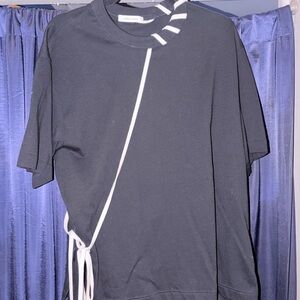 Craig Green Men’s asymmetrical lace shirt